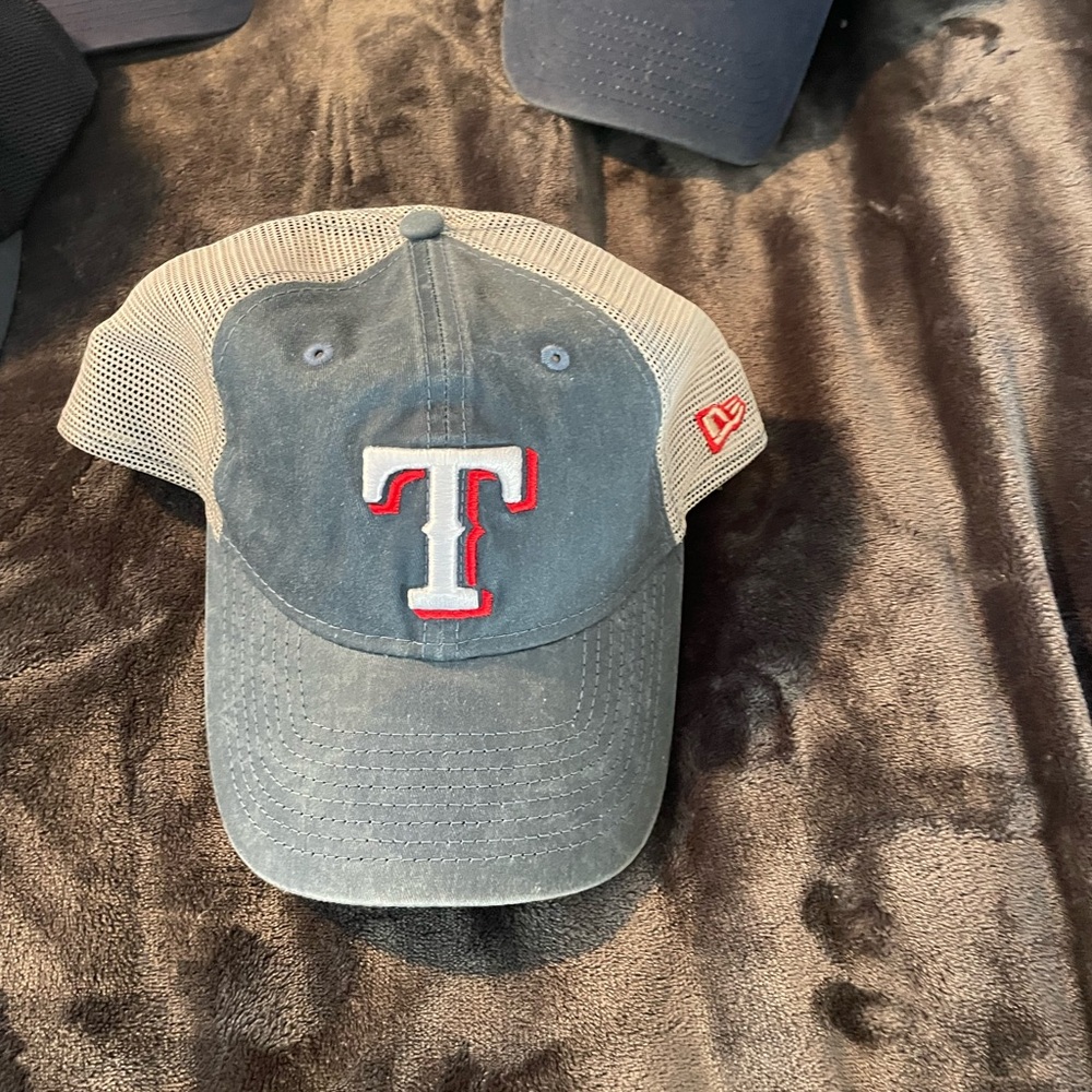 Texas RangersBlue and White Cap with Red Logo